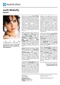 Aoife Miskelly Soprano