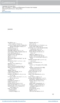 Cambridge University Press 978-1-107-09434-5 — Empires and Exchanges in Eurasian Late Antiquity Edited by Nicola Di Cosmo , Michael Maas Index More Information