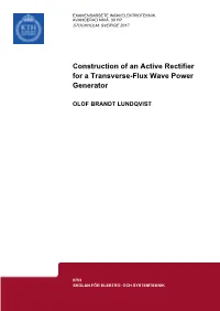 Construction of an Active Rectifier for a Transverse-Flux Wave Power Generator