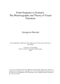 From Sequence to Scenario. the Historiography and Theory of Visual Narration