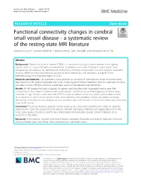 Functional Connectivity Changes in Cerebral Small