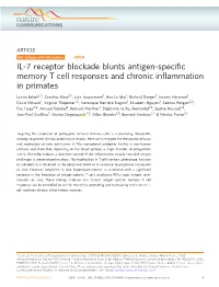 IL-7 Receptor Blockade Blunts Antigen-Specific Memory T Cell