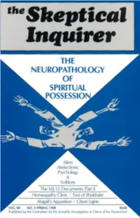 Skeptical Inquirer