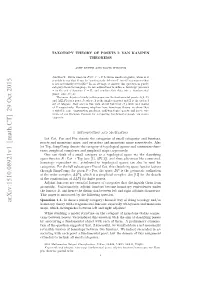 TAXOTOPY THEORY of POSETS I: VAN KAMPEN THEOREMS 3 of the Category Are Unique