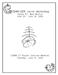 2011 Cedar IT Workshop Cover