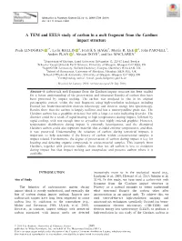 A TEM and EELS Study of Carbon in a Melt Fragment from the Gardnos Impact Structure