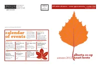 Calendar of Events