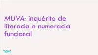 Functional Literacy and Numeracy