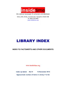 Insidetime Links Click Here for Recent Changes/Additions to Library