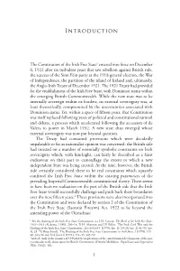 Introduction to the Origins of the Irish Constitution