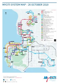 Myciti System Map - 26 October 2019