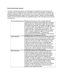 Road Classification System
