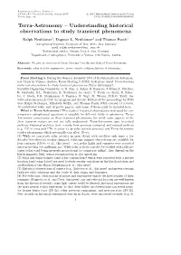 Understanding Historical Observations to Study Transient Phenomena