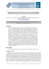 Benchmarking South East European Cities with the Sustainable Development of Energy, Water and Environment Systems Index