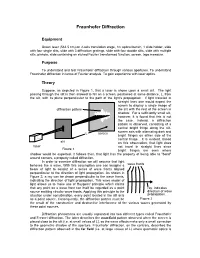 Fraunhofer Diffraction