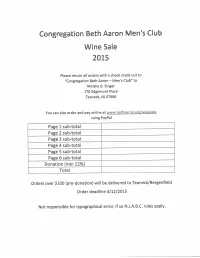 Kosher-Wine-Price-List-Beth-Aaron2015.Pdf