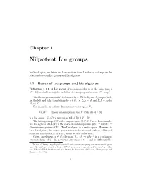 Nilpotent Lie Groups