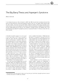 The Big Bang Theory and Asperger's Syndrome