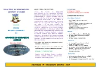 Advances in Biological Science 2014
