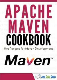 Apache Maven Cookbook I