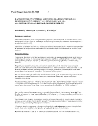 Rapport Parr 2003
