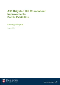 A30 Brighton Hill Roundabout Improvements Public Exhibition