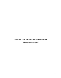 Chapter 4.1.9 Ground Water Resources Sivagangai