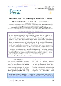 Diversity of Fern Flora for Ecological Perspective – a Review