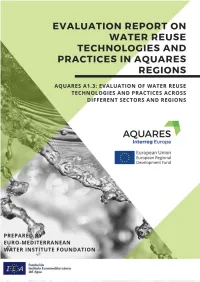 Evaluation Report on Water Reuse Technologies