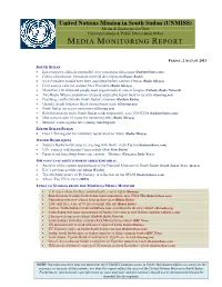 Media Monitoring Report