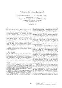 A Satisfiability Algorithm for AC0 961 Russel Impagliazzo, William Matthews and Ramamohan Paturi