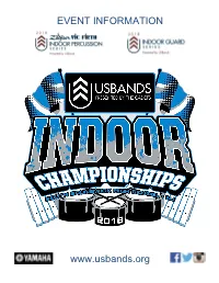 Color Guard Warm-Up Schedule