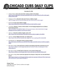 Cubs Daily Clips