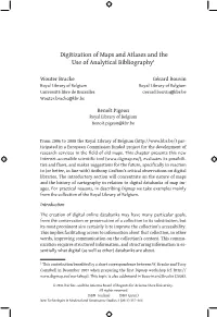 Digitization of Maps and Atlases and the Use of Analytical Bibliography1
