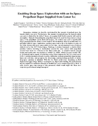 Enabling Deep Space Exploration with an In-Space Propellant Depot Supplied from Lunar Ice