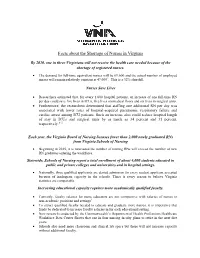 Facts About the Shortage of Nurses in Virginia