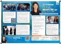 Fiona Martin MP Consumer Sentiment at Its Highest in 11 Years