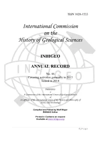 INHIGEO Annual Record No