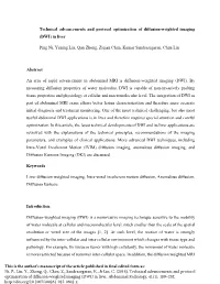 Technical Advancements and Protocol Optimization of Diffusion-Weighted Imaging (DWI) in Liver