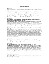 Carol Inskeep's Book List on Labor History