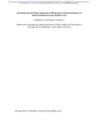 Heritability Informed Power Optimization (HIPO) Leads to Enhanced Detection of Genetic Associations Across Multiple Traits