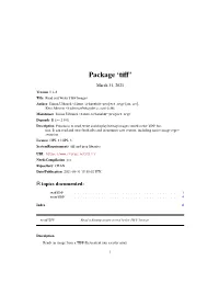 Package 'Tiff'