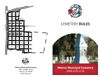 Cemetery Rules 1 3 5 7