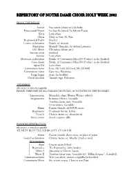 Holy Week Repertory '02 (WP)