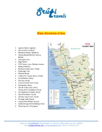 Major Attractions of Goa
