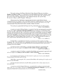 Minutes for the October 24, 2011 Regular Meeting