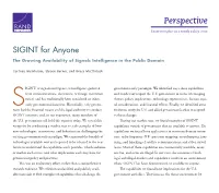 Signals Intelligence in the Public Domain