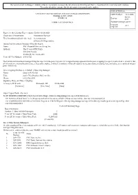 The Securities and Exchange Commission Has Not Necessarily Reviewed the Information in This Filing and Has Not Determined If It Is Accurate and Complete