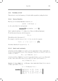 12.4 Calculus Review