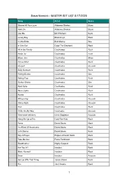 Caskmates Master List 81720